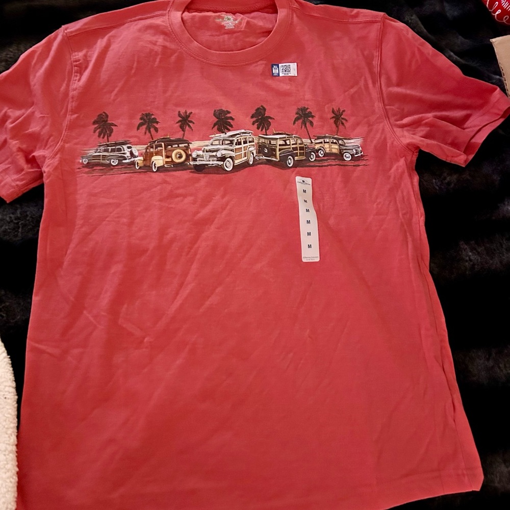 Vintage Car Graphic Red T-Shirt